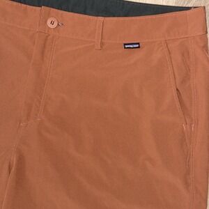 Patagonia Hydropeak Hybrid Walk Shorts Men's 40 Orange Board Stretch 8"